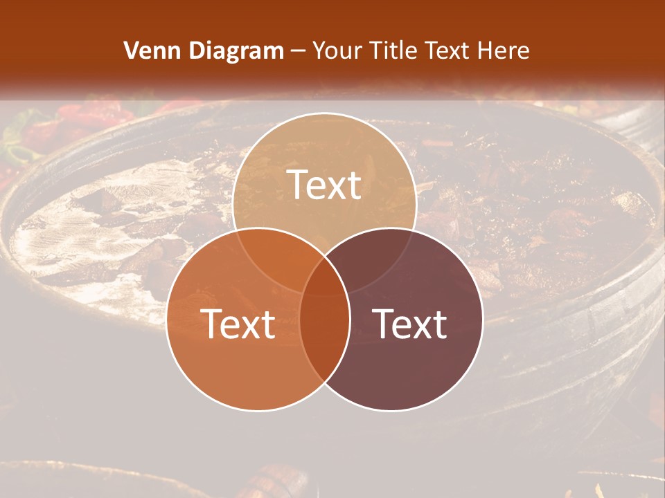 Meat In Spicy Sauce PowerPoint Template