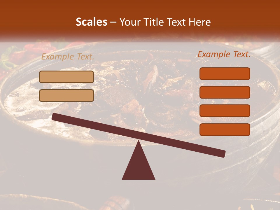 Meat In Spicy Sauce PowerPoint Template