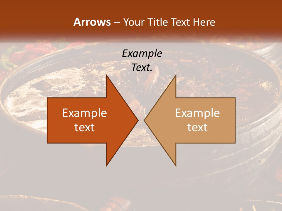 Meat In Spicy Sauce PowerPoint Template