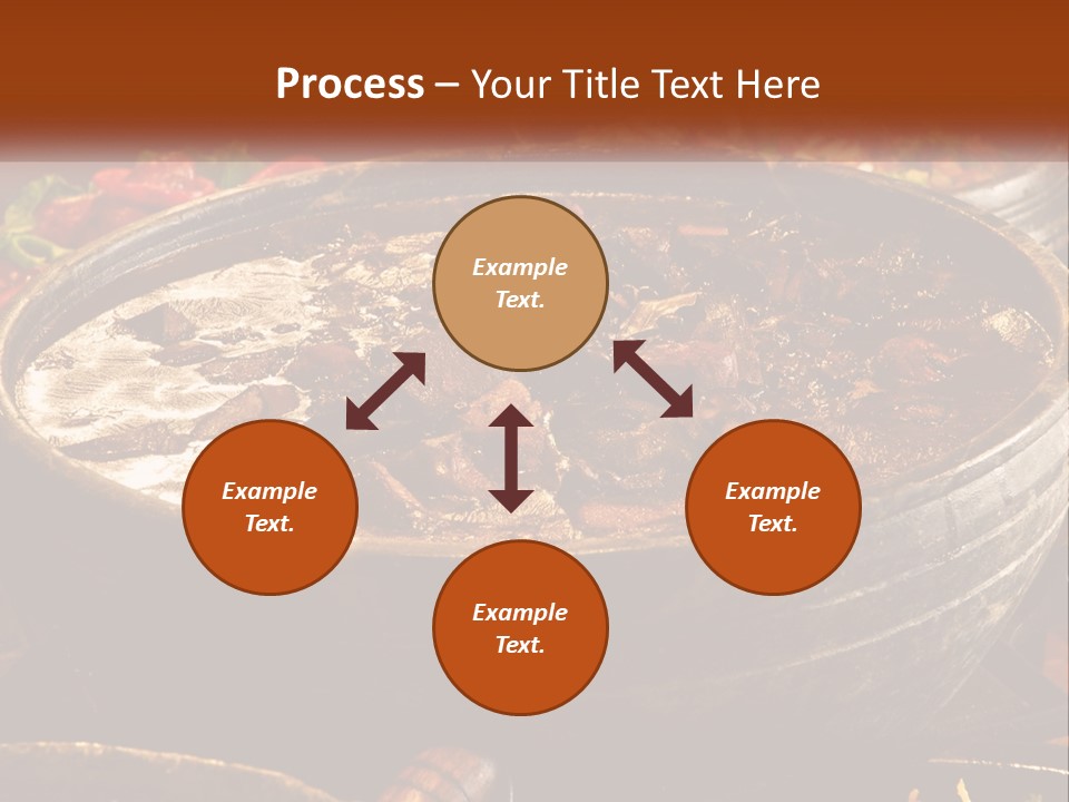 Meat In Spicy Sauce PowerPoint Template