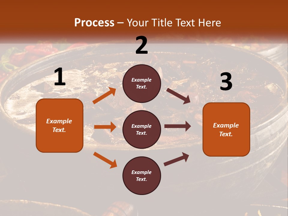 Meat In Spicy Sauce PowerPoint Template