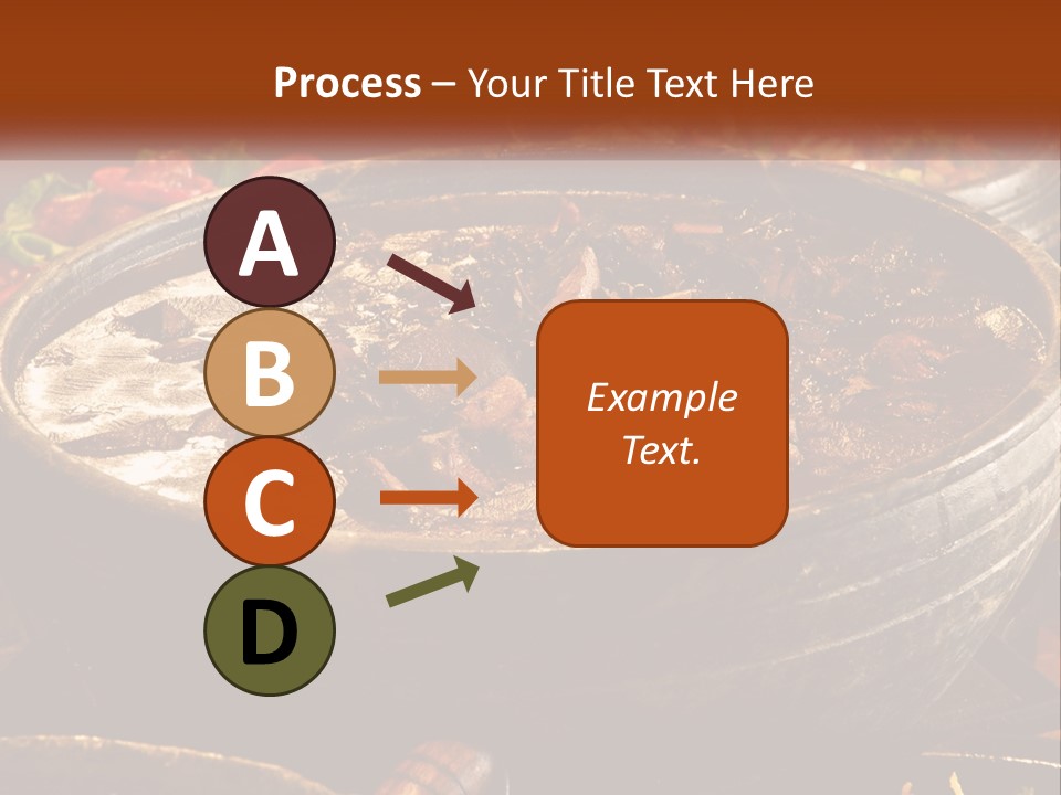 Meat In Spicy Sauce PowerPoint Template