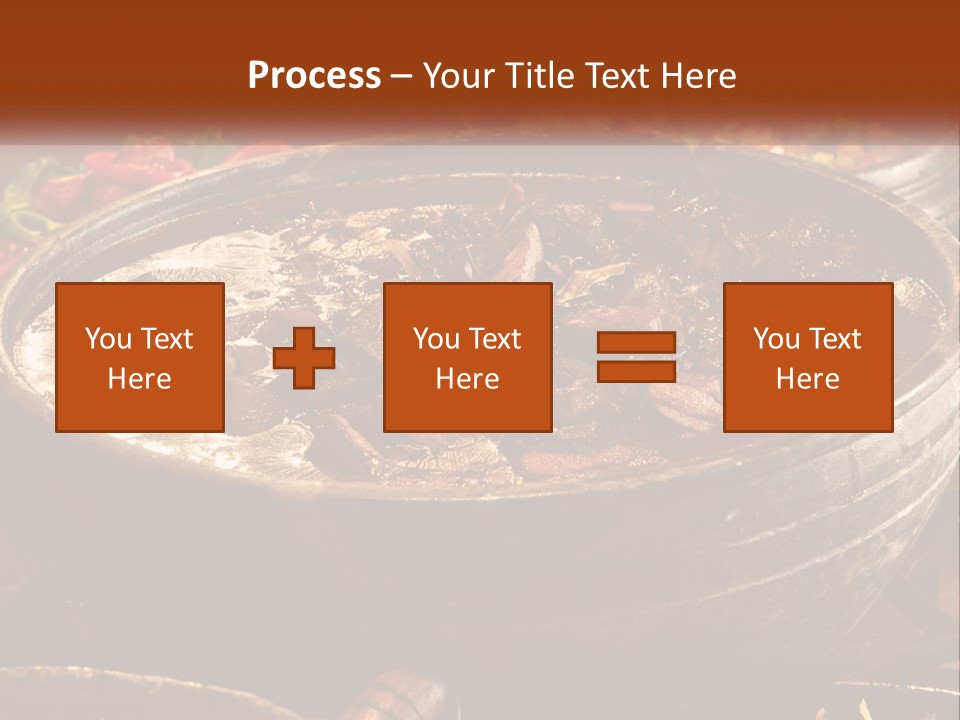 Meat In Spicy Sauce PowerPoint Template