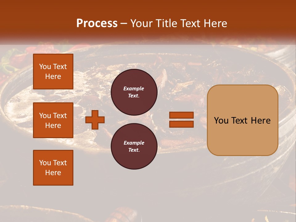 Meat In Spicy Sauce PowerPoint Template