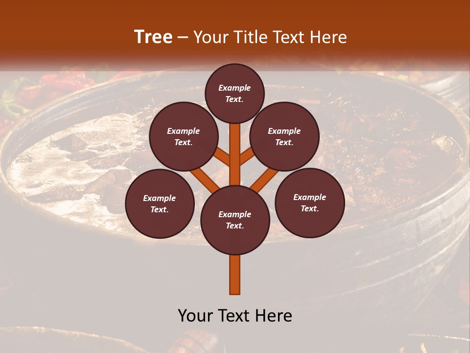 Meat In Spicy Sauce PowerPoint Template