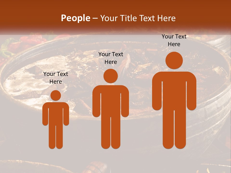 Meat In Spicy Sauce PowerPoint Template