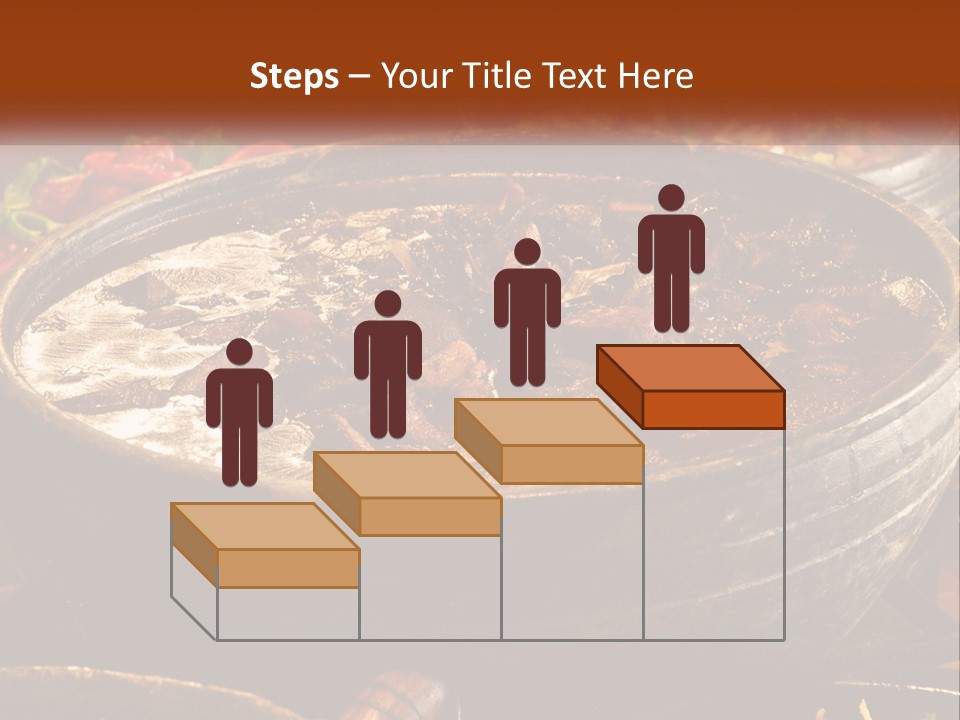 Meat In Spicy Sauce PowerPoint Template