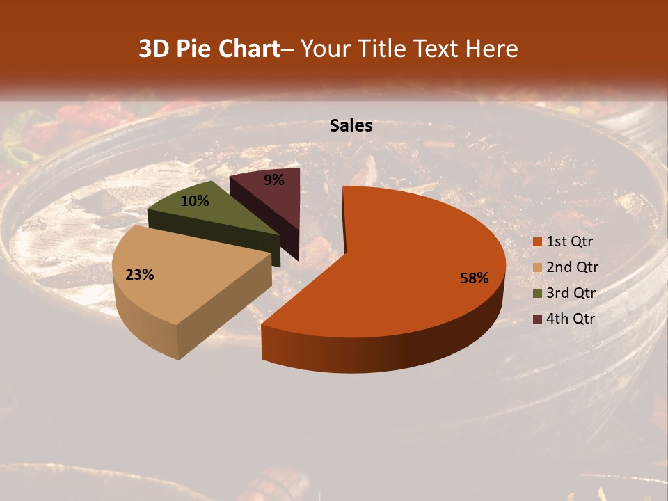 Meat In Spicy Sauce PowerPoint Template