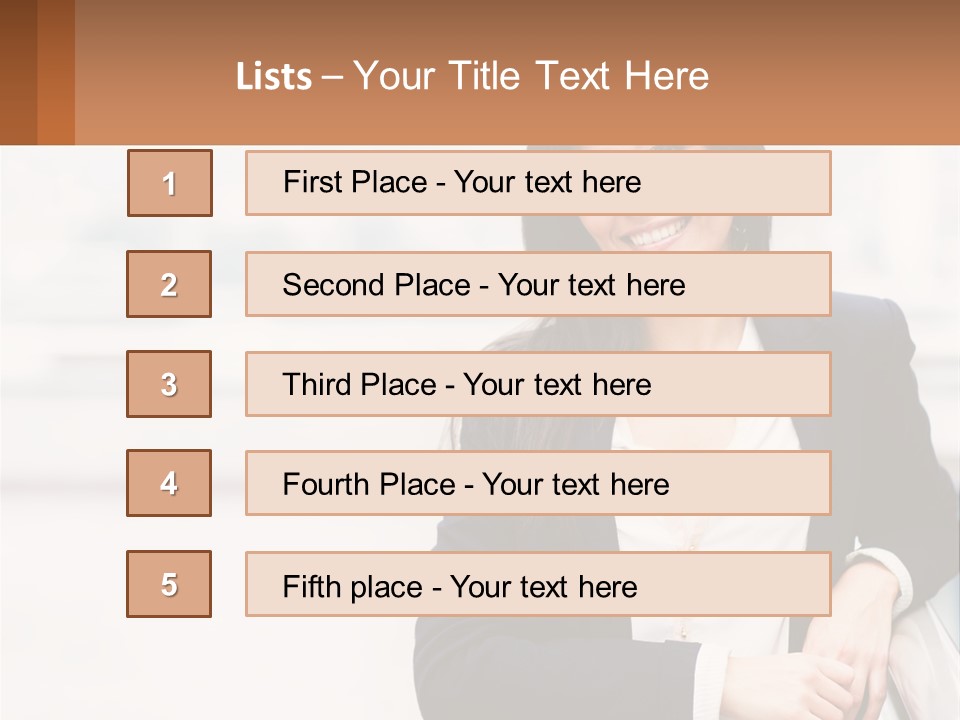 Business Girl PowerPoint Template