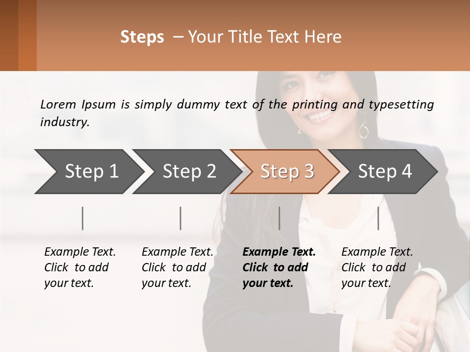 Business Girl PowerPoint Template