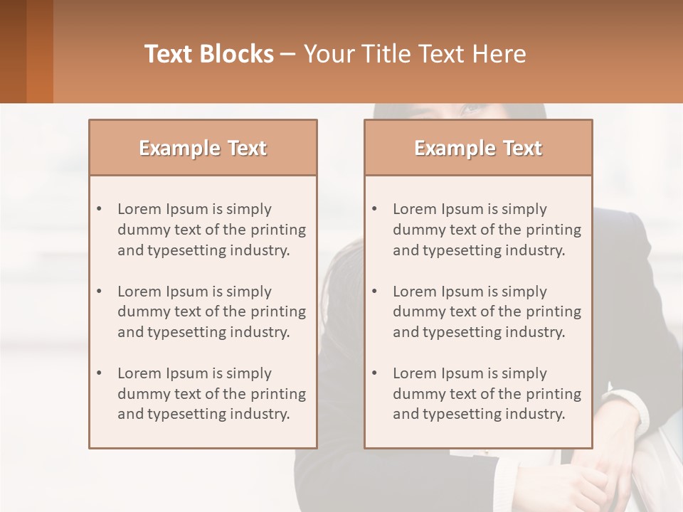 Business Girl PowerPoint Template