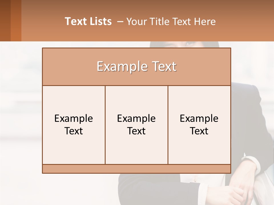 Business Girl PowerPoint Template