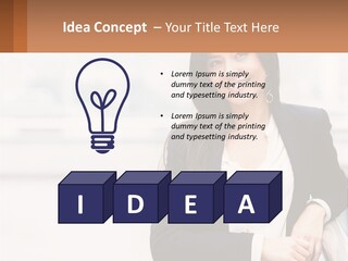 Business Girl PowerPoint Template