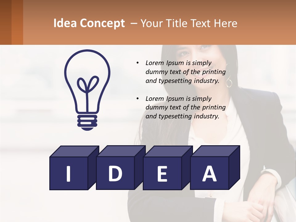 Business Girl PowerPoint Template