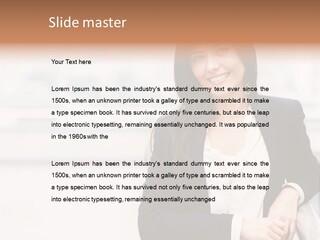 Business Girl PowerPoint Template