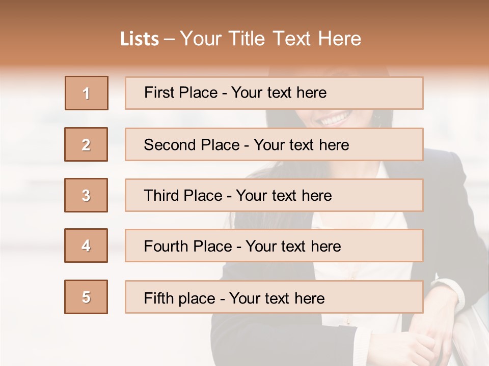 Business Girl PowerPoint Template
