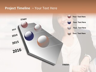 Business Girl PowerPoint Template