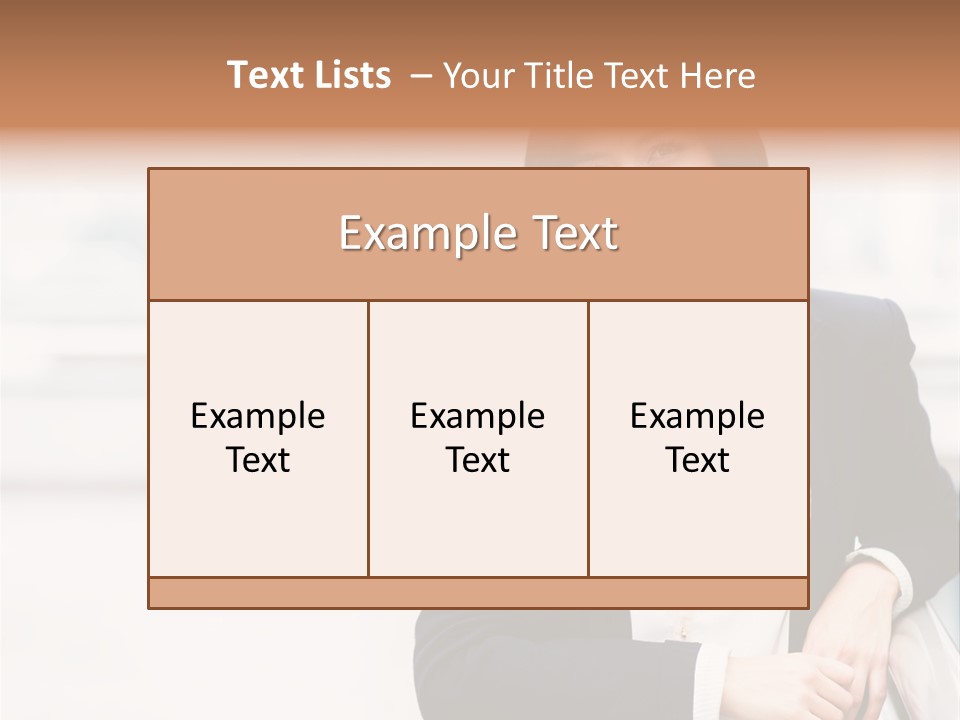 Business Girl PowerPoint Template