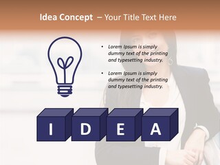 Business Girl PowerPoint Template