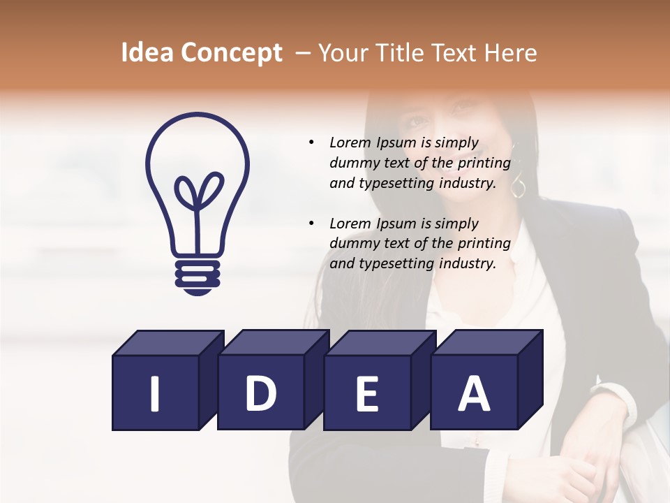 Business Girl PowerPoint Template