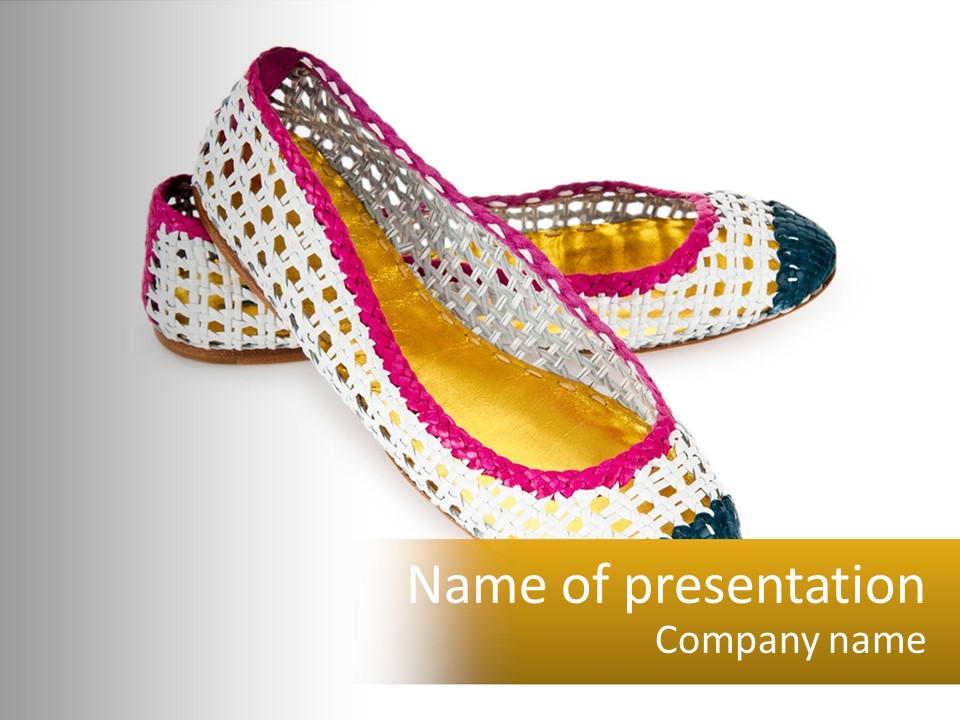 Knitted Slippers PowerPoint Template