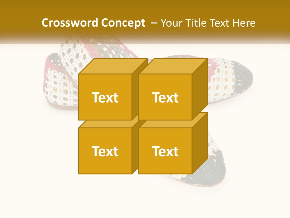 Knitted Slippers PowerPoint Template