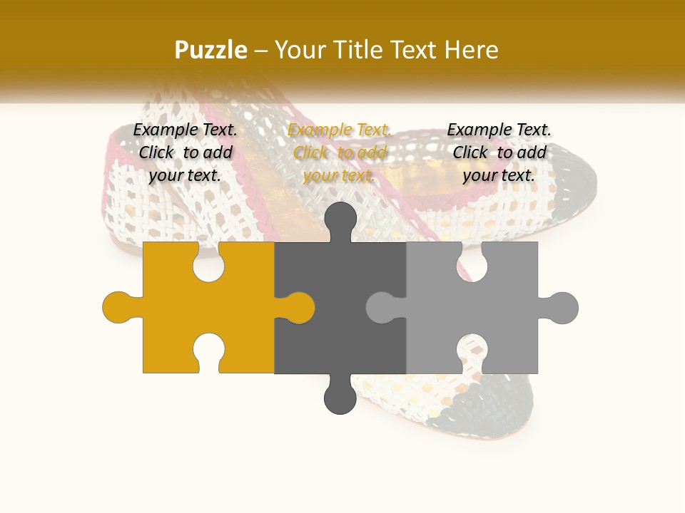 Knitted Slippers PowerPoint Template