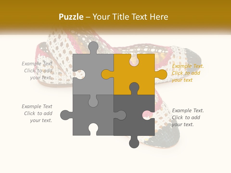 Knitted Slippers PowerPoint Template