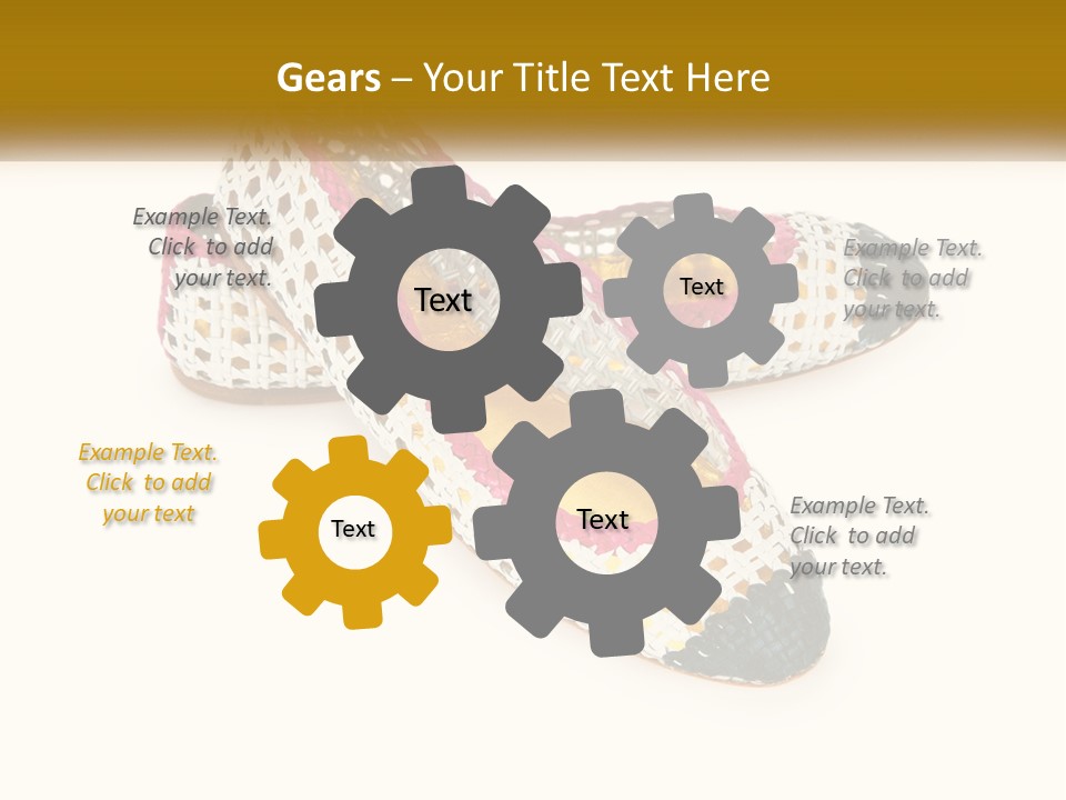 Knitted Slippers PowerPoint Template