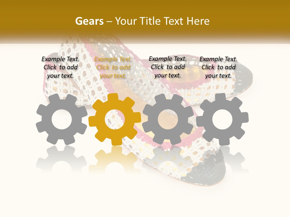 Knitted Slippers PowerPoint Template