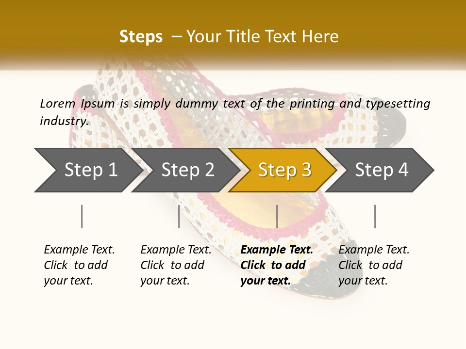 Knitted Slippers PowerPoint Template