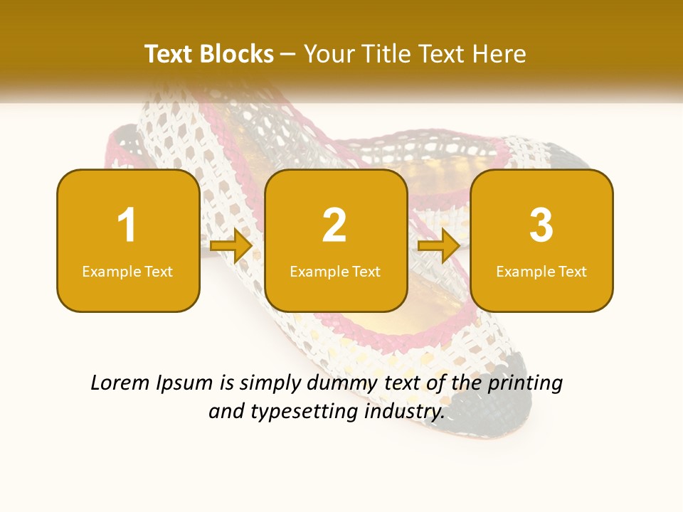 Knitted Slippers PowerPoint Template