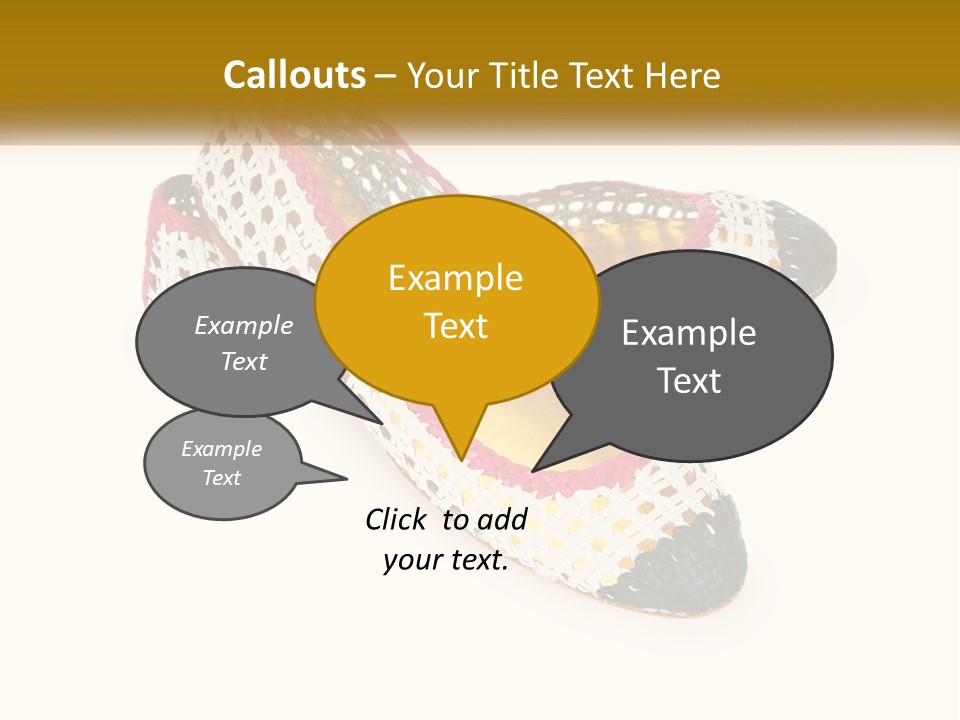 Knitted Slippers PowerPoint Template