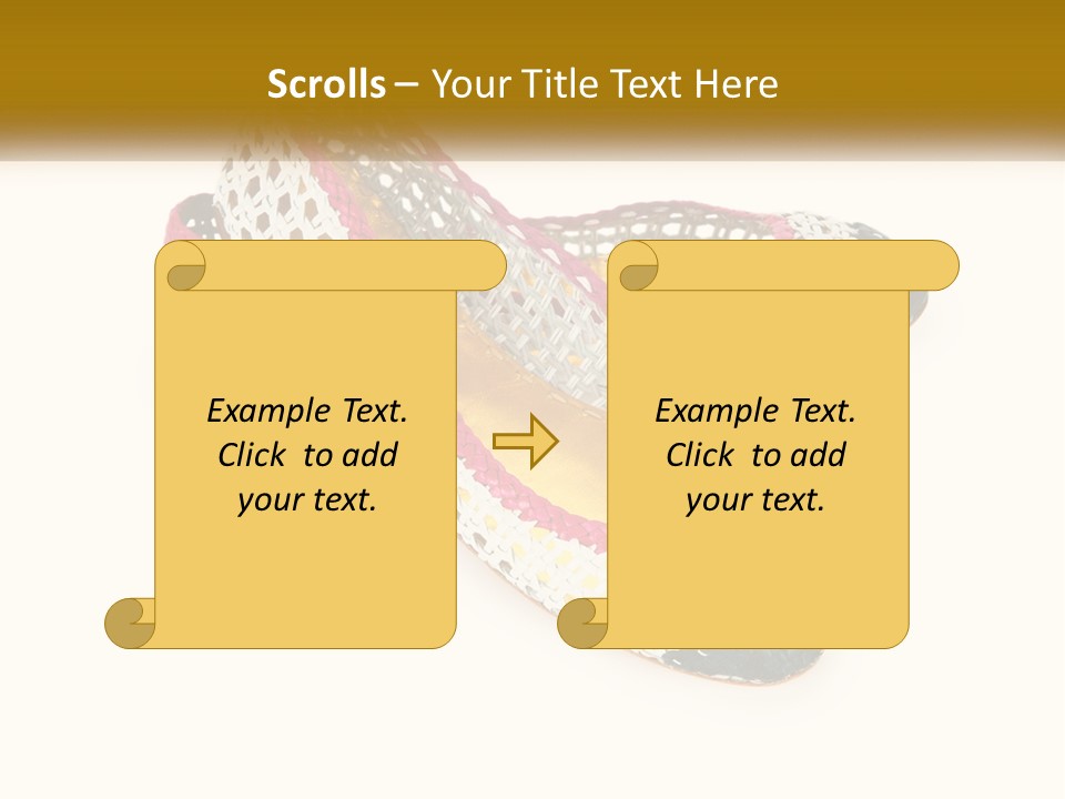 Knitted Slippers PowerPoint Template