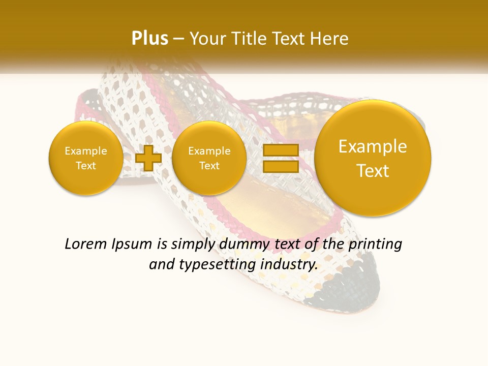Knitted Slippers PowerPoint Template