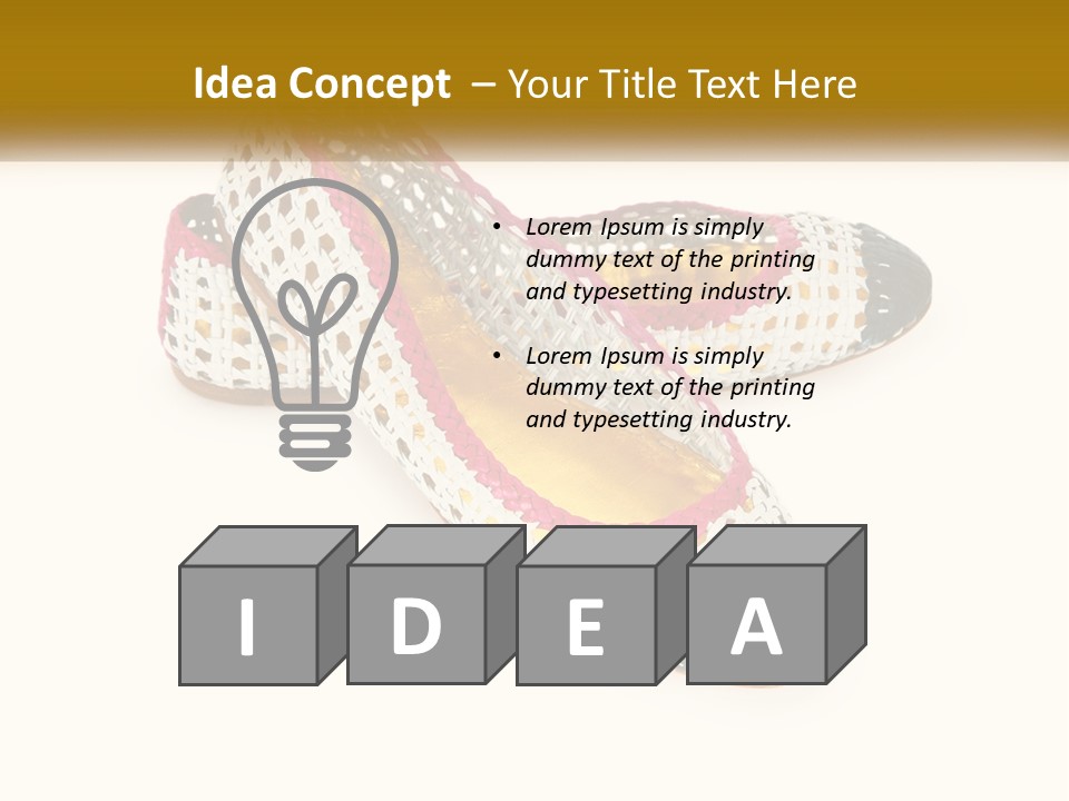 Knitted Slippers PowerPoint Template