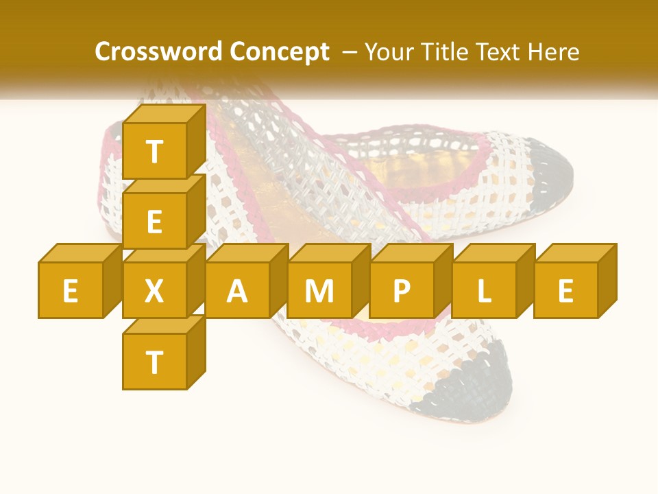 Knitted Slippers PowerPoint Template