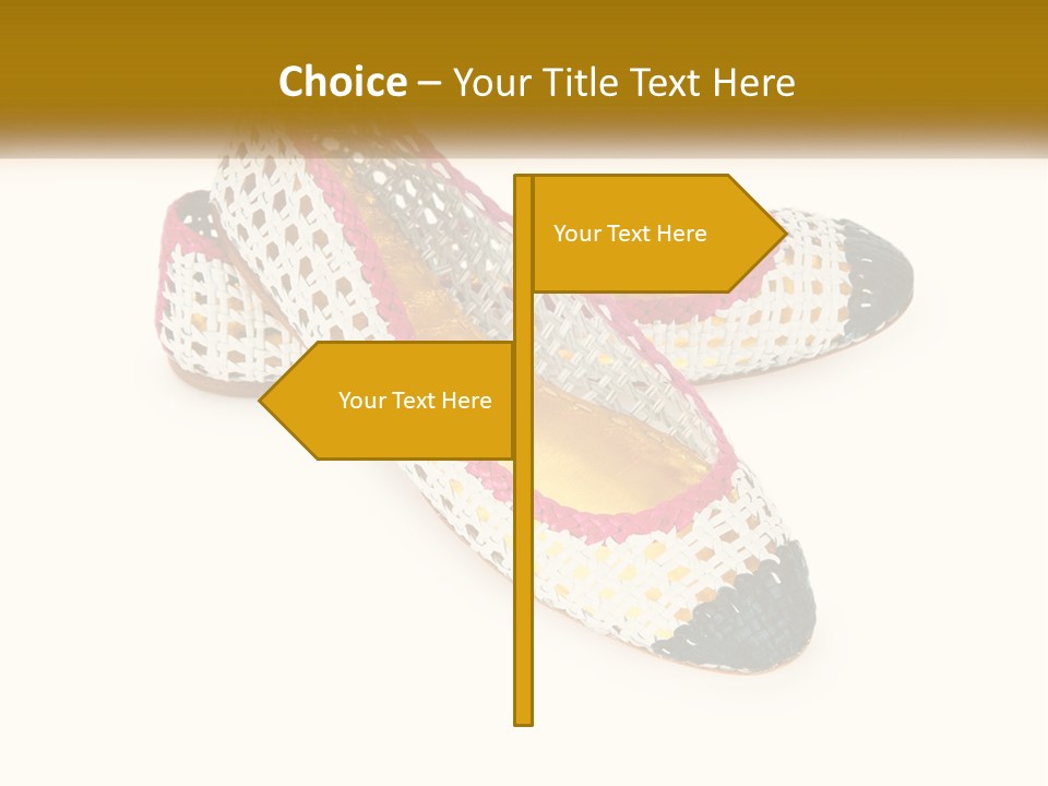 Knitted Slippers PowerPoint Template