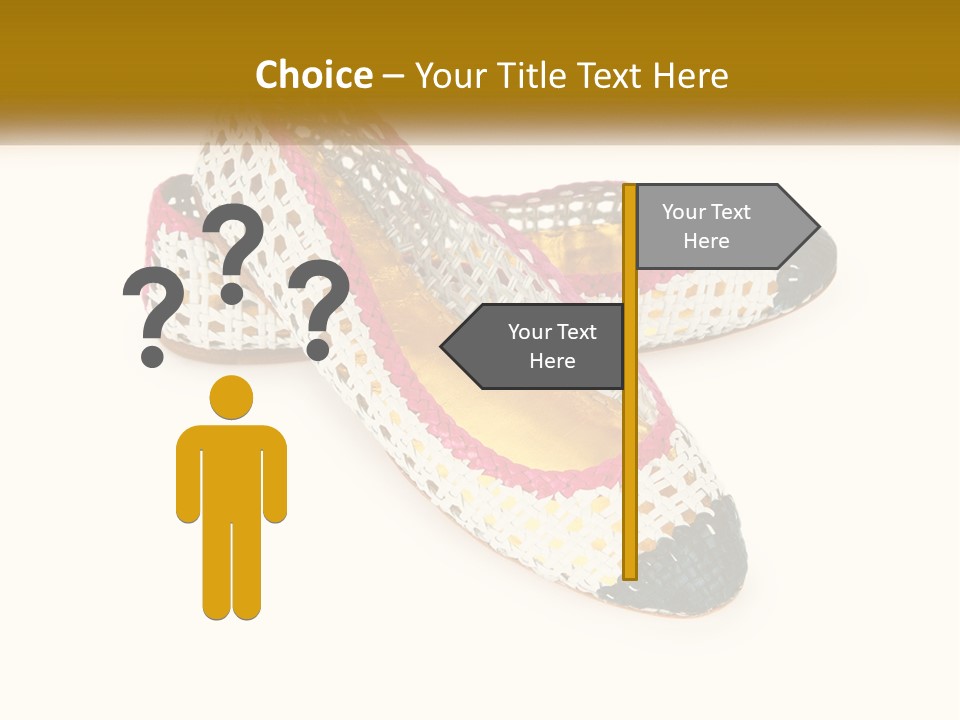 Knitted Slippers PowerPoint Template