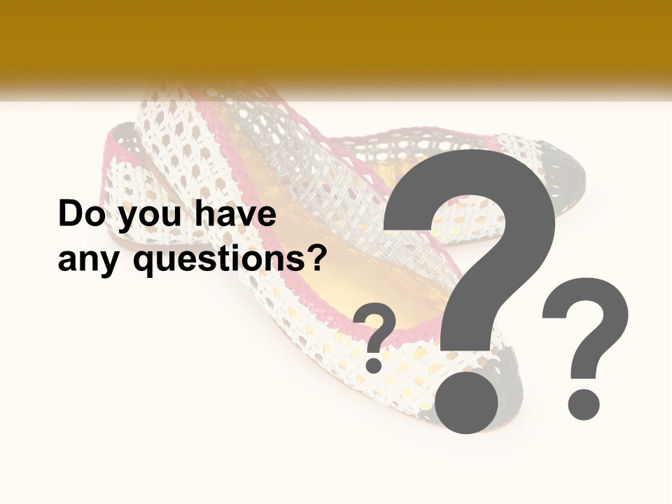 Knitted Slippers PowerPoint Template