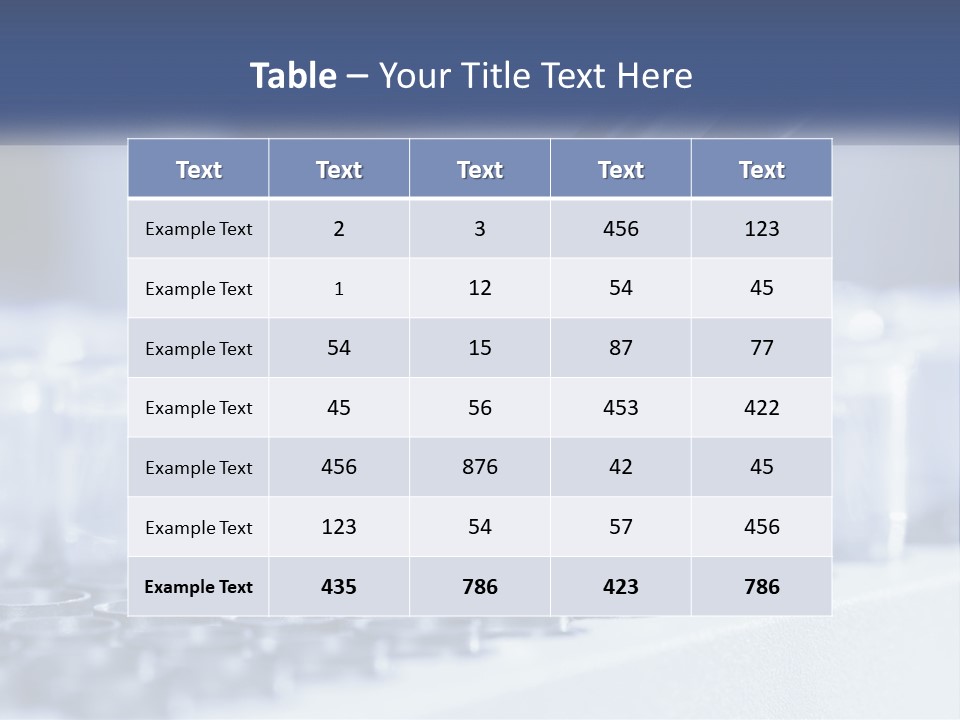 Test Tubes PowerPoint Template
