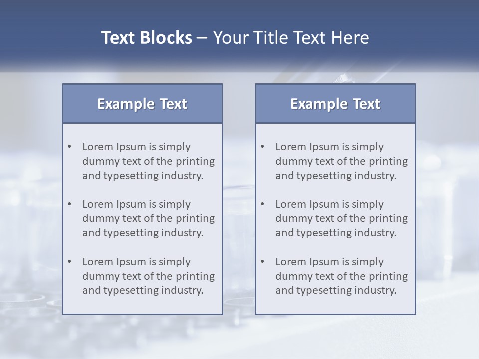 Test Tubes PowerPoint Template