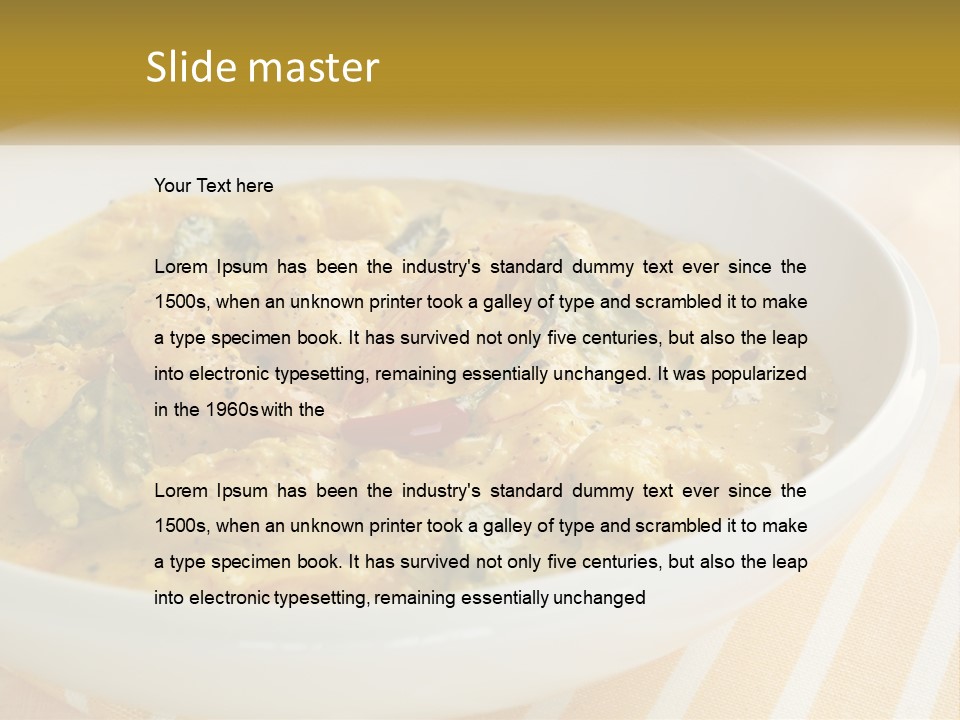 Stewed Potatoes PowerPoint Template