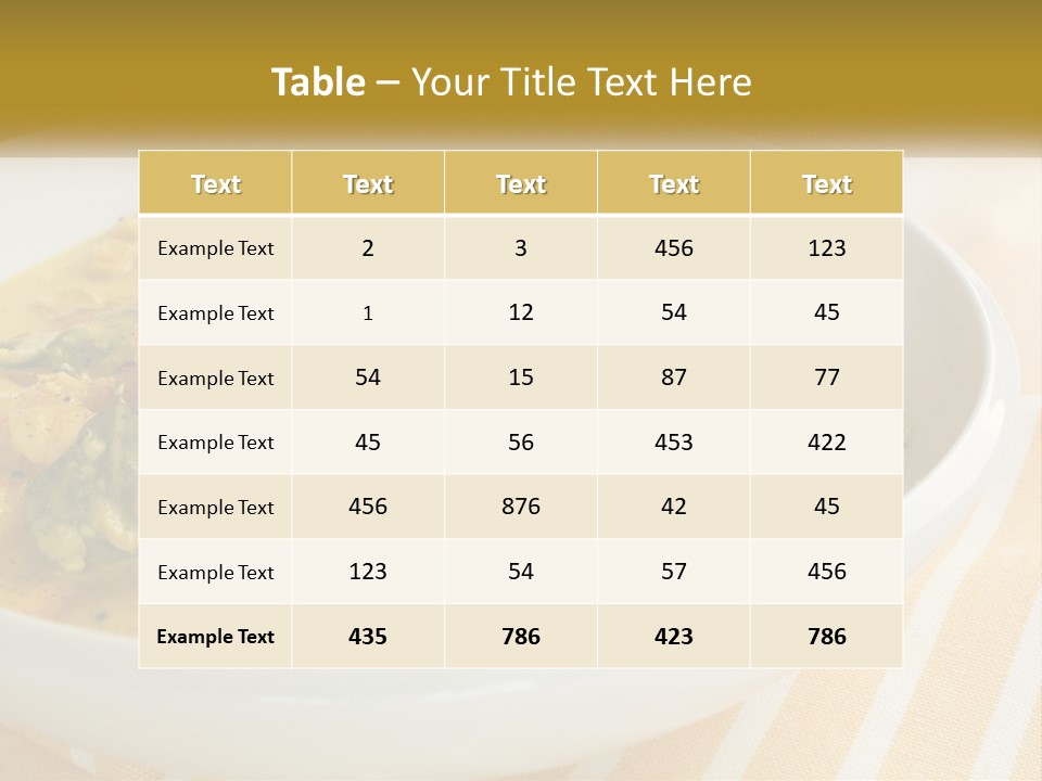 Stewed Potatoes PowerPoint Template