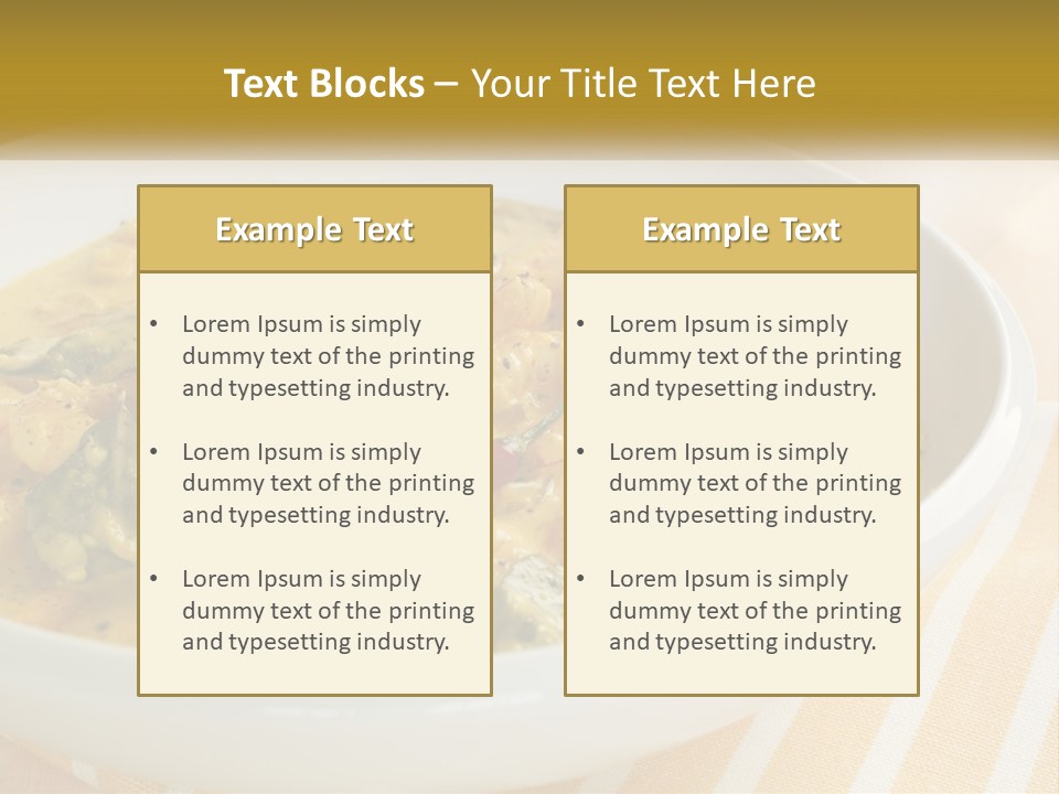 Stewed Potatoes PowerPoint Template