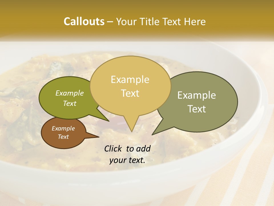 Stewed Potatoes PowerPoint Template