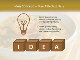 Stewed Potatoes PowerPoint Template