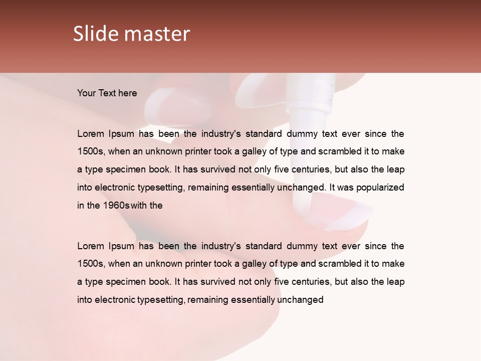 Glue The Nail PowerPoint Template