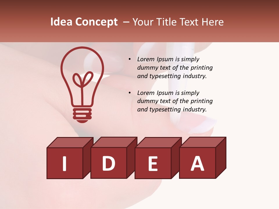 Glue The Nail PowerPoint Template