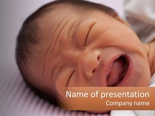 Baby Crying PowerPoint Template
